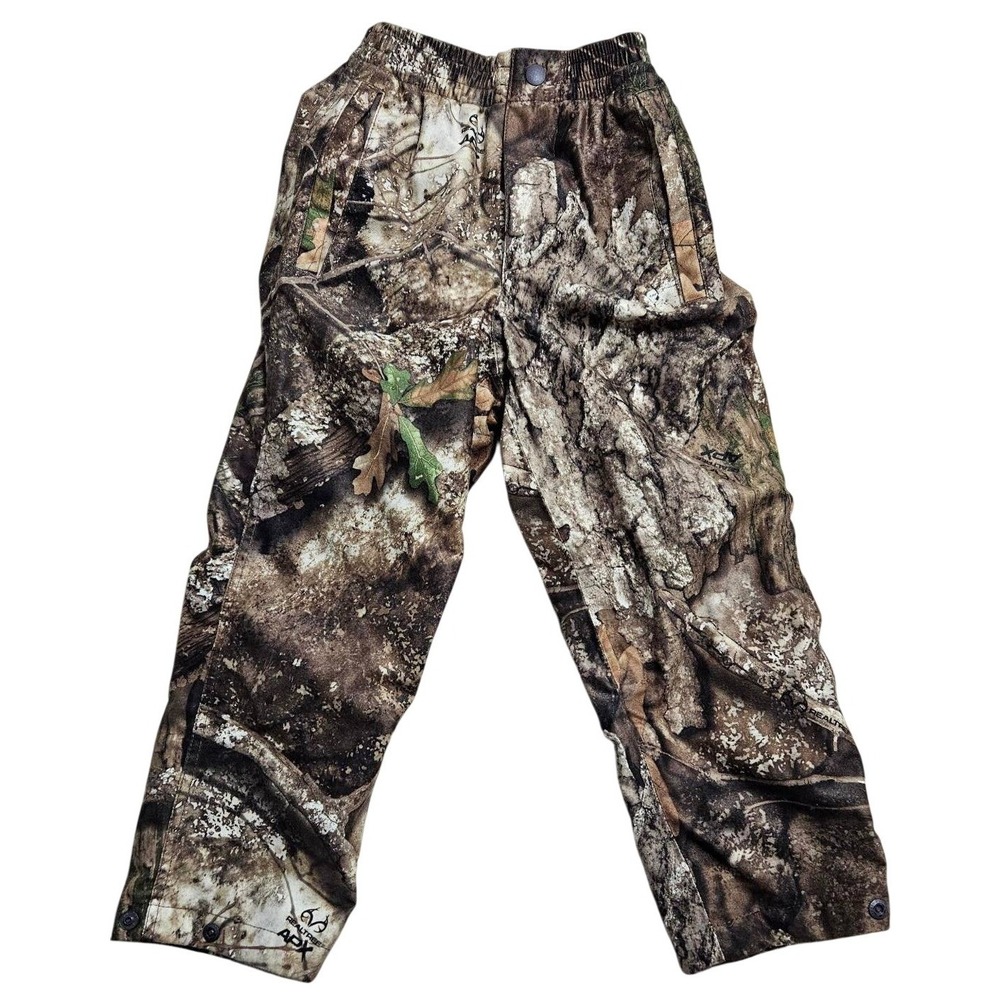 Mount'n‎ Prairie Realtree APX Camo Waterproof Hunting Pants Mens Small KP1 Brown